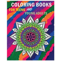 Coloring Books For Teens And Young Adults: Happy mandala coloring page (+100 Pages)