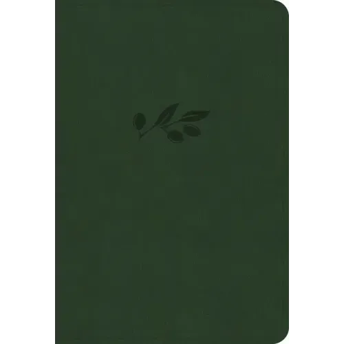 NASB Large Print Compact Reference Bible, Olive Leathertouch