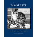 Quaint Cats Grayscale Adult Coloring Book