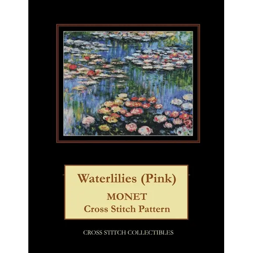 Waterlilies (Pink): Monet cross stitch pattern