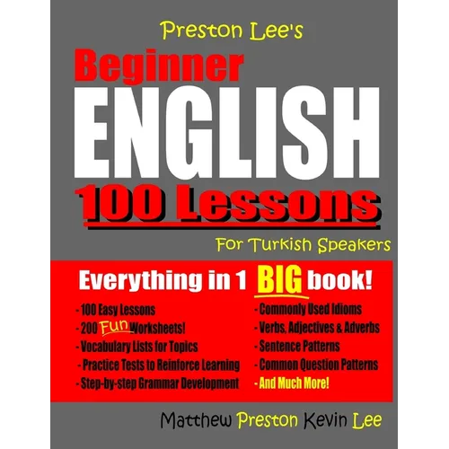 Preston Lee's Beginner English 100 Lessons For Turkish Speakers