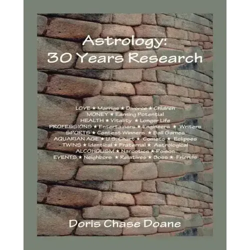 Astrology: 30 Years Research