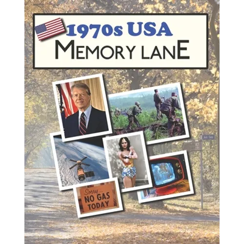 1970s USA Memory Lane: large print book for dementia patients