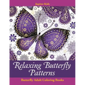 Relaxing Butterfly Patterns: Butterfly Adult Coloring Books