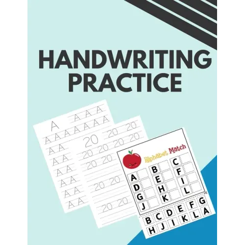 Handwriting Practice: Tracing Letters and Numbers. Print Handwriting. Handwriting Practice for Adults.
