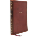Nkjv, Reference Bible, Center-Column Giant Print, Leathersoft, Brown, Red Letter Edition, Comfort Print: Holy Bible, New King James Version