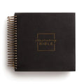 Illustrating Bible NIV - Spiral Bound Bible Journal, Dark Gray