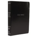 NKJV, Reference Bible, Center-Column Giant Print, Leather-Look, Black, Red Letter Edition, Comfort Print
