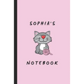 Sophia's Notebook: Personalised Cat Themed Notepad