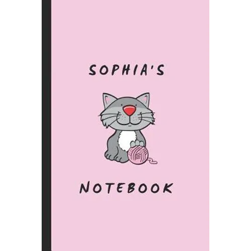 Sophia's Notebook: Personalised Cat Themed Notepad
