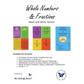 Whole Numbers & Fractions (Black/White Version)