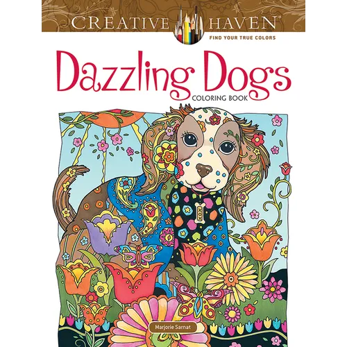 Creative Haven Dazzling Dogs Coloring Book