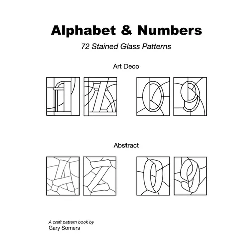 Stained Glass Alphabet and Numbers