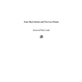 Four Short Stories and Ten Love Poems