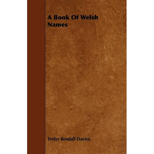 A Book Of Welsh Names
