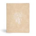 CSB Illustrator's Notetaking Bible, Large Print Edition, Cream Leathertouch