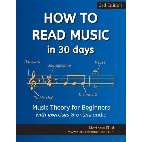 How to Read Music in 30 Days: Music Theory for Beginners - with exercises & online audio