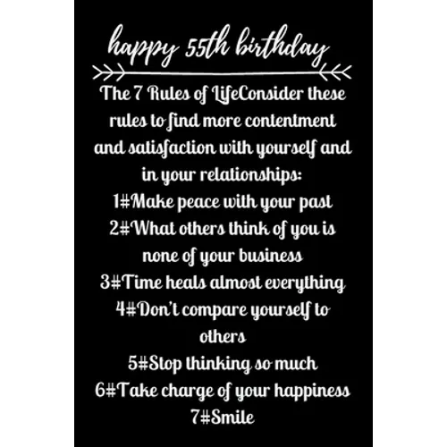 happy55th birthday The 7 Rules of Life