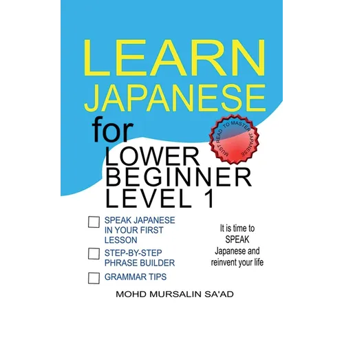 Learn Japanese for Lower Beginner level 1