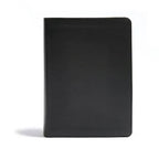 CSB He Reads Truth Bible, Black Leathertouch: Black Letter, Wide Margins, Notetaking Space, Reading Plans, Sewn Binding, Two Ribbon Markers, Easy-To-R - Imitation Leather