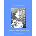 Victorian Childhood Grayscale Adult Coloring Book