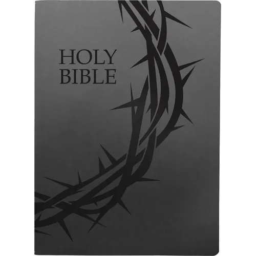 KJV Holy Bible, Crown of Thorns Design, Large Print, Black Ultrasoft: (Red Letter, 1611 Version)