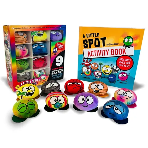 A Little Spot of Feelings 9 Plush Toys with Activity Book Box Set
