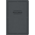 KJV Thinline Bible, Value Edition, Charcoal Leathertouch