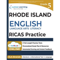Rhode Island Comprehensive Assessment System Test Prep: Grade 5 English Language Arts Literacy (ELA) Practice Workbook and Full-length Online Assessme