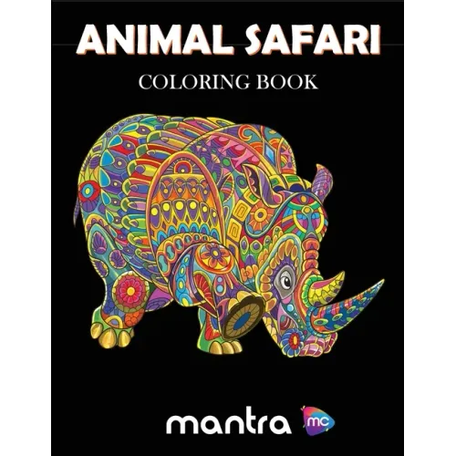 Animal Safari Coloring Book: Coloring Book for Adults: Beautiful Designs for Stress Relief, Creativity, and Relaxation