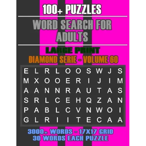 Word Search for Adults: More Games, For Adults, Large Letter High Definition Select Words