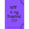 WTF Is My Password: Internet Password Logbook- Purple