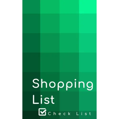 Shopping List: Empty shopping list pages for your daily purchases.