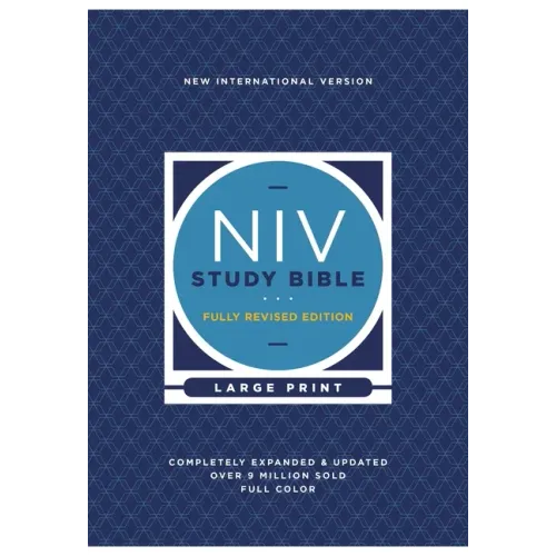 NIV Study Bible, Fully Revised Edition, Large Print, Hardcover, Red Letter, Comfort Print