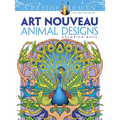 Creative Haven Art Nouveau Animal Designs Coloring Book