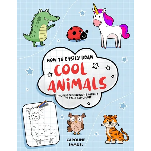 How to easily draw cool animals: 17 children's favorite animals to trace and color