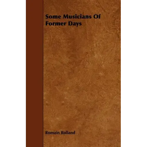 Some Musicians of Former Days