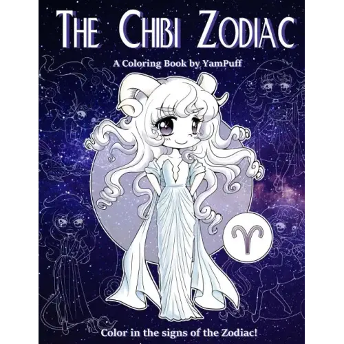 The Chibi Zodiac: A Kawaii Coloring Book by YamPuff featuring the Astrological Star Signs as Chibis