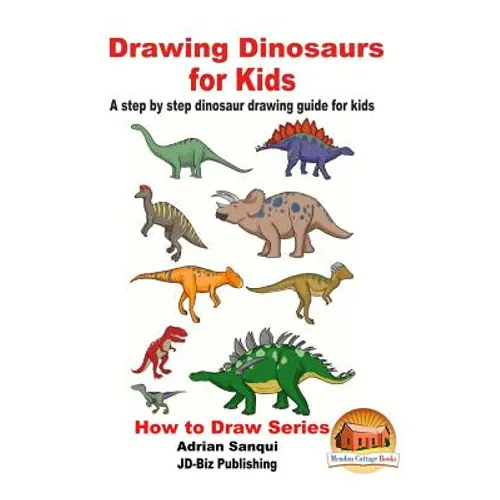 Drawing Dinosaurs for Kids - A step by step dinosaur drawing guide for kids