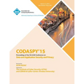 CODASPY 15 Fifth ACM Conference on Data and Application Security and Privacy