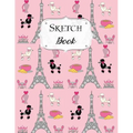 Sketch Book: Paris Sketchbook Scetchpad for Drawing or Doodling Notebook Pad for Creative Artists #8 Pink