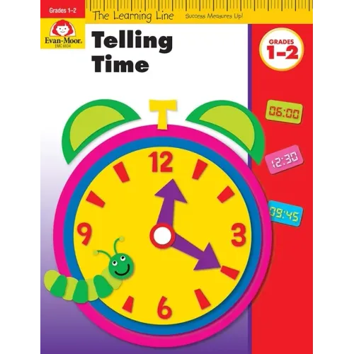 Learning Line: Telling Time, Grade 1 - 2 Workbook