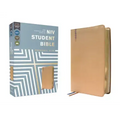 Niv, Student Bible, Personal Size, Leathersoft, Tan, Comfort Print