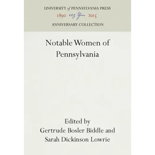Notable Women of Pennsylvania