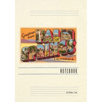 Vintage Lined Notebook Greetings from Palm Springs, California - Paperback