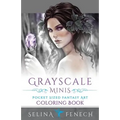 Grayscale Minis - Pocket Sized Fantasy Art Coloring Book