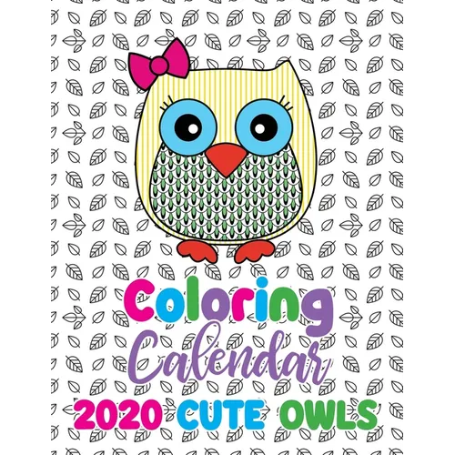 Coloring Calendar 2020 Cute Owls