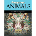 Awesome Animals: Adult Coloring Book