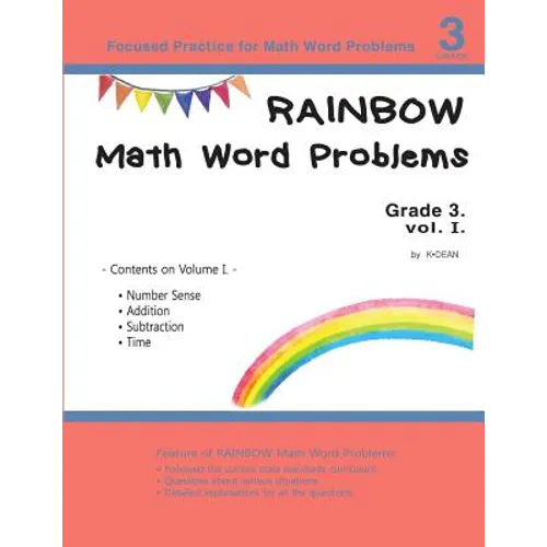 Rainbow Math Word Problems Grade 3 vol. I