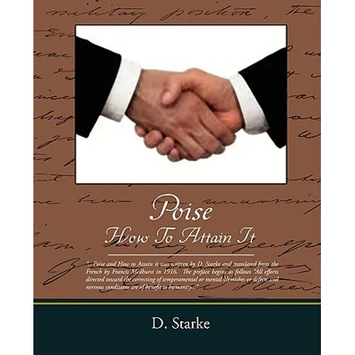 Poise How to Attain It